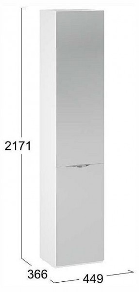 Шкаф для белья Глосс СМ-319.07.012 в Коротчаево - korotchaevo.ok-mebel.com | фото 4