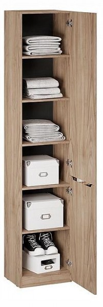 Шкаф для белья Глосс СМ-319.07.012 в Коротчаево - korotchaevo.ok-mebel.com | фото 2