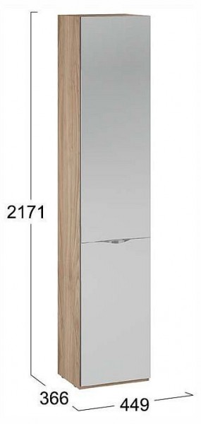 Шкаф для белья Глосс СМ-319.07.012 в Коротчаево - korotchaevo.ok-mebel.com | фото 4