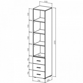 Шкаф для белья Мартин-2 в Коротчаево - korotchaevo.ok-mebel.com | фото 4