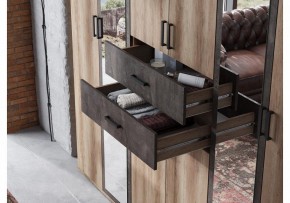 Шкаф для белья Паркинс в Коротчаево - korotchaevo.ok-mebel.com | фото 5