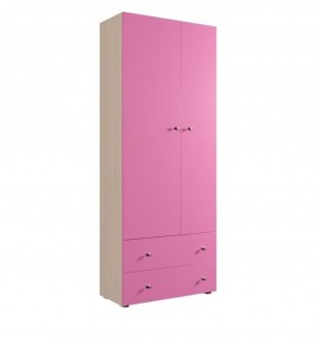 Шкаф ДМ 800 с 2-мя ящиками (розовый) в Коротчаево - korotchaevo.ok-mebel.com | фото