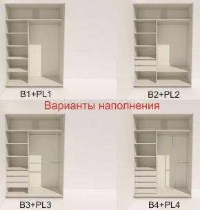 Шкаф-купе 1400 серии SOFT D6+D4+B2+PL2 (2 ящика+1штанга+1 полка) профиль «Капучино» в Коротчаево - korotchaevo.ok-mebel.com | фото 7