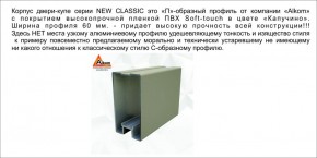 Шкаф-купе 1500 серии NEW CLASSIC K6Z+K6+B2+PL3 (2 ящика+2 штанги) профиль «Капучино» в Коротчаево - korotchaevo.ok-mebel.com | фото 17