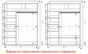 Шкаф-купе 1800 серии SOFT D6+D4+B2+PL2 (2 ящика+1штанга+1 полка) профиль «Капучино» в Коротчаево - korotchaevo.ok-mebel.com | фото 8