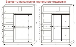 Шкаф-купе 1800 серии SOFT D8+D2+B2+PL4 (2 ящика+F обр.штанга) профиль «Графит» в Коротчаево - korotchaevo.ok-mebel.com | фото 8