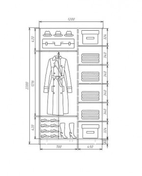 Шкаф-купе ХИТ 22-4-12-88 (420) в Коротчаево - korotchaevo.ok-mebel.com | фото 5