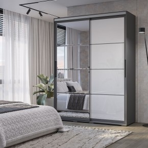 Шкаф-купе Крафт-6 1.6 м ШКК-06 (графит) в Коротчаево - korotchaevo.ok-mebel.com | фото