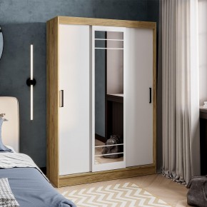 Шкаф-купе Тео ШКК-02 (крафт/белый) в Коротчаево - korotchaevo.ok-mebel.com | фото