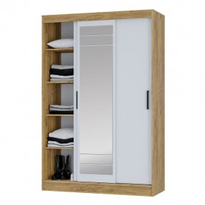 Шкаф-купе Тео ШКК-02 (крафт/белый) в Коротчаево - korotchaevo.ok-mebel.com | фото 4