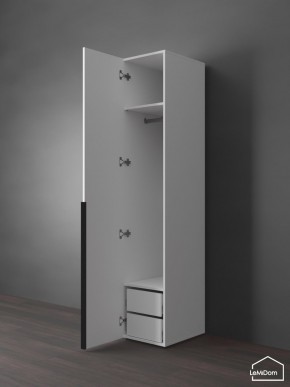 Шкаф Linnea MHR-1-3 2050х400х510 (Белый-М 11.1.2) в Коротчаево - korotchaevo.ok-mebel.com | фото 5