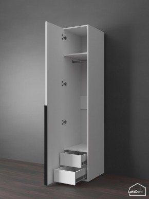 Шкаф Linnea MHR-1-3 2050х400х510 (Белый-М 11.1.2) в Коротчаево - korotchaevo.ok-mebel.com | фото 7