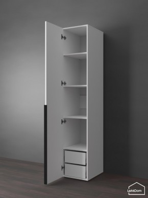 Шкаф Linnea MHR-1-3 2050х400х510 (Белый-М 11.1.2) в Коротчаево - korotchaevo.ok-mebel.com | фото 5