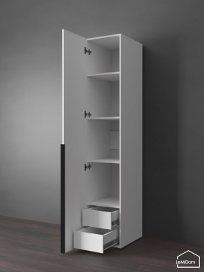 Шкаф Linnea MHR-1-3 2050х400х510 (Белый-М 11.1.2) в Коротчаево - korotchaevo.ok-mebel.com | фото 6