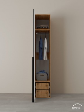 Шкаф Linnea MHR-1-3 2050х400х510 (ДВ-М 11.1.25) в Коротчаево - korotchaevo.ok-mebel.com | фото 5