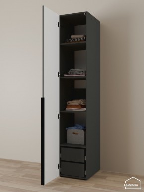 Шкаф Linnea MHR-1-4 2050х400х510 (Графит-М 11.1.25) в Коротчаево - korotchaevo.ok-mebel.com | фото 5