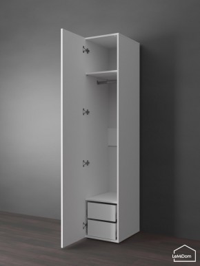 Шкаф Linnea MHR-1PO-3 2050х400х510 (Белый-М 11.1.2) в Коротчаево - korotchaevo.ok-mebel.com | фото 4
