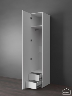 Шкаф Linnea MHR-1PO-3 2050х400х510 (Белый-М 11.1.2) в Коротчаево - korotchaevo.ok-mebel.com | фото 5