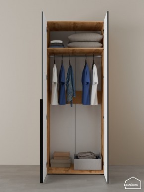 Шкаф Linnea MHR-2 2050х800х510 (ДВ-М 11.1.25) в Коротчаево - korotchaevo.ok-mebel.com | фото 4