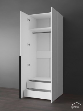 Шкаф Linnea MHR-2-3 2050х800х510 (Белый-М 11.1.1) в Коротчаево - korotchaevo.ok-mebel.com | фото 5