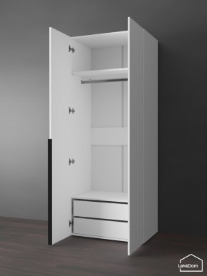 Шкаф Linnea MHR-2-3 2050х800х510 (Белый-М 11.1.1) в Коротчаево - korotchaevo.ok-mebel.com | фото 6