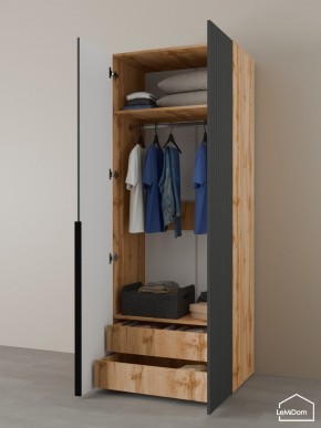 Шкаф Linnea MHR-2-3 2050х800х510 (ДВ-М 11.1.25) в Коротчаево - korotchaevo.ok-mebel.com | фото 6