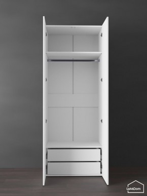 Шкаф Linnea MHR-2PO-3 2050х800х510 (Белый-М 11.1.1) в Коротчаево - korotchaevo.ok-mebel.com | фото 4