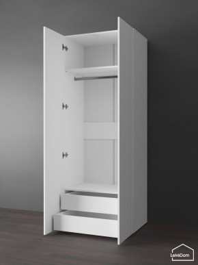Шкаф Linnea MHR-2PO-3 2050х800х510 (Белый-М 11.1.1) в Коротчаево - korotchaevo.ok-mebel.com | фото 5
