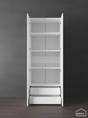 Шкаф Linnea MHR-2PO-4 2050х800х510 (Белый-М 11.1.2) в Коротчаево - korotchaevo.ok-mebel.com | фото 6