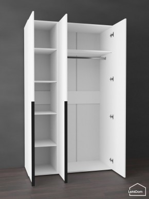 Шкаф Linnea MHR-3-1 2050х1200х510 (Белый-М 11.1.2) в Коротчаево - korotchaevo.ok-mebel.com | фото 4
