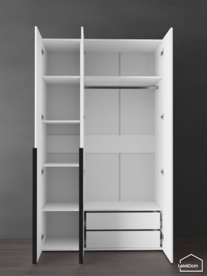 Шкаф Linnea MHR-3-2 2050х1200х510 (Белый-М 11.1.2) в Коротчаево - korotchaevo.ok-mebel.com | фото 5
