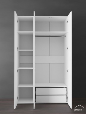 Шкаф Linnea MHR-3PO-2 2050х1200х510 (Белый-М 11.1.2) в Коротчаево - korotchaevo.ok-mebel.com | фото 6