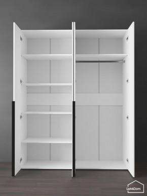 Шкаф Linnea MHR-4-1 2050х1600х510 (Белый-М 11.1.1) в Коротчаево - korotchaevo.ok-mebel.com | фото 4