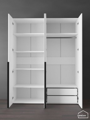 Шкаф Linnea MHR-4-2 2050х1600х510 (Белый-М 11.1.1) в Коротчаево - korotchaevo.ok-mebel.com | фото 6