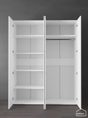 Шкаф Linnea MHR-4PO-1 2050х1600х510 (Белый-М 11.1.2) в Коротчаево - korotchaevo.ok-mebel.com | фото 4