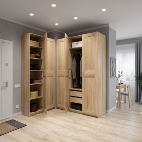 Шкаф МАКС двухдверный узкий, цвет Дуб Сонома в Коротчаево - korotchaevo.ok-mebel.com | фото 4