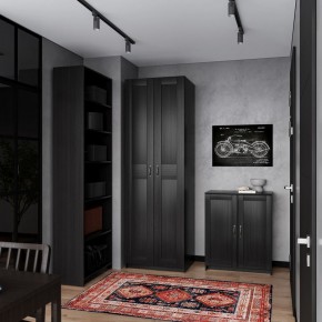 Шкаф МАКС двухдверный узкий, цвет Дуб Венге в Коротчаево - korotchaevo.ok-mebel.com | фото 4