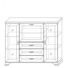 Шкаф низкий (2 стеклодвери) Сиена в Коротчаево - korotchaevo.ok-mebel.com | фото 10