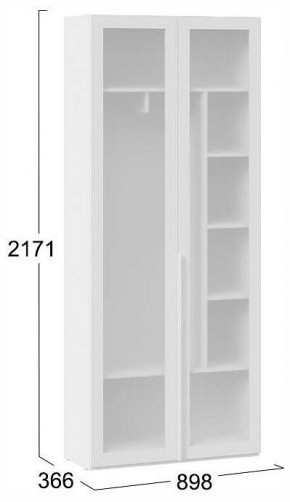 Шкаф платяной Порто СМ-393.07.226 в Коротчаево - korotchaevo.ok-mebel.com | фото 4