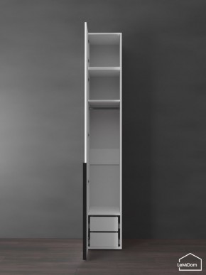 Шкаф с антресолью Linnea MHR-1A-3 2450х400х510 (Белый-М 11.1.1) в Коротчаево - korotchaevo.ok-mebel.com | фото 5