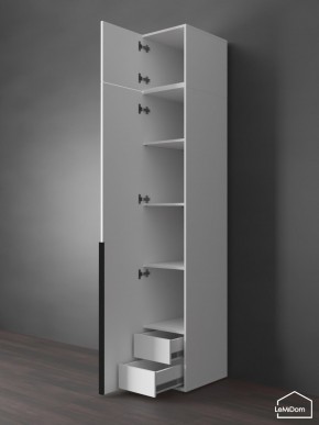 Шкаф с антресолью Linnea MHR-1A-4 2450х400х510 (Белый-М 11.1.1) в Коротчаево - korotchaevo.ok-mebel.com | фото 5