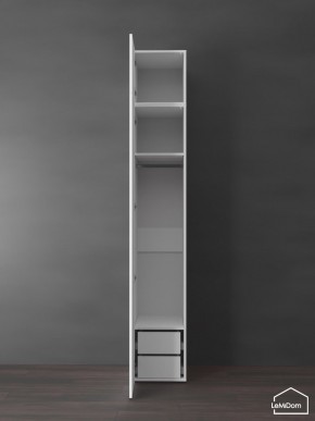 Шкаф с антресолью Linnea MHR-1POA-3 2450х400х510 (Белый-М 11.1.1) в Коротчаево - korotchaevo.ok-mebel.com | фото 5