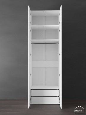 Шкаф с антресолью Linnea MHR-2POA-3 2450х800х510 (Белый-М 11.1.1) в Коротчаево - korotchaevo.ok-mebel.com | фото 5