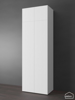 Шкаф с антресолью Linnea MHR-2POA-4 2450х800х510 (Белый-М 11.1.2) в Коротчаево - korotchaevo.ok-mebel.com | фото