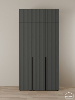 Шкаф с антресолью Linnea MHR-3A-2 2450х1200х510 (Графит-М 11.1.25) в Коротчаево - korotchaevo.ok-mebel.com | фото