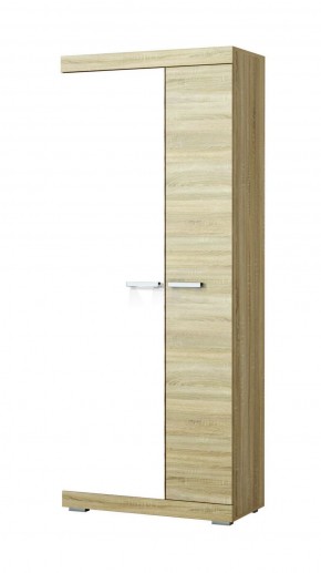 СОНАТА ШС-800 Шкаф 2-х дверный (Дуб сонома/Белый глянец) в Коротчаево - korotchaevo.ok-mebel.com | фото