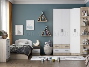 МАРТИНА Шкаф угловой (Белый глянец/дуб сонома) в Коротчаево - korotchaevo.ok-mebel.com | фото 3