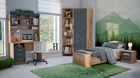 МАРТИНА Шкаф угловой (Графит/Дуб крафт) в Коротчаево - korotchaevo.ok-mebel.com | фото 3