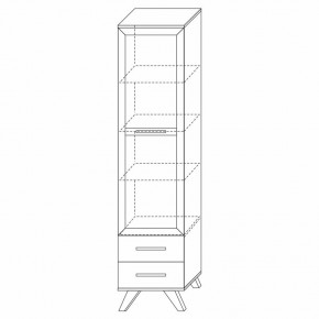Шкаф-витрина 450 Вега Скандинавия в Коротчаево - korotchaevo.ok-mebel.com | фото 7
