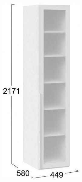 Шкаф-витрина Порто СМ-393.07.008 в Коротчаево - korotchaevo.ok-mebel.com | фото 3